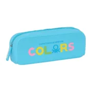 Bolsa Escolar Benetton Spring Azul celeste 18.5 x 7.5 x 5.5 cm Estojos - nacloset