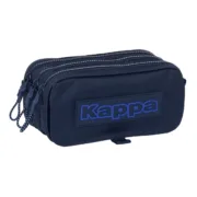 Estojo Triplo Kappa Blue night Azul Marinho 21,5 x 10 x 8 cm Estojo 3 Compartimentos - nacloset