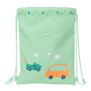 Saco Mochila com Cordas Safta Coches Verde 26 x 34 x 1 cm Jogos | Disfarces - nacloset