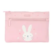 Bolsa Escolar Safta Bunny Coelho Cor de Rosa 23 x 16 x 3 cm Estojos - nacloset