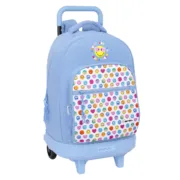 Mochila Escolar Smiley Joyful Azul Multicolor 33 x 45 x 22 cm Jogos | Disfarces - nacloset
