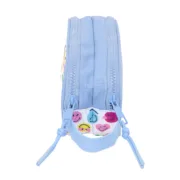 Estojo Duplo Smiley Joyful Multicolor Azul Claro 21 x 8 x 6 cm Estojo 2 Divisórias - nacloset 2