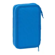 Estojo Duplo R. C. Deportivo de La Coruña Azul 12.5 x 19.5 x 4 cm (28 Peças) Estojo 2 Divisórias - nacloset 2