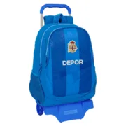 Mochila Escolar com Rodas R. C. Deportivo de La Coruña Azul 32 x 44 x 16 cm Jogos | Disfarces - nacloset