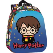 Mochila Escolar Harry Potter Azul Multicolor 27 x 33 x 10 cm Jogos | Disfarces - nacloset