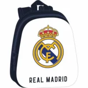 Mochila Escolar Real Madrid C.F. Branco Azul Marinho 27 x 33 x 10 cm Jogos | Disfarces - nacloset