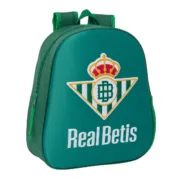 Mochila Escolar 3D Real Betis Balompié Verde 27 x 33 x 10 cm Jogos | Disfarces - nacloset
