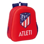 Mochila Escolar 3D Atlético Madrid Vermelho 27 x 33 x 10 cm Jogos | Disfarces - nacloset