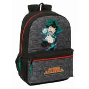 Mochila Escolar My Hero Academia Preto Jogos | Disfarces - nacloset