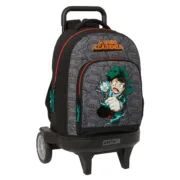 Mochila Escolar com Rodas My Hero Academia Preto 33 x 45 x 22 cm Jogos | Disfarces - nacloset