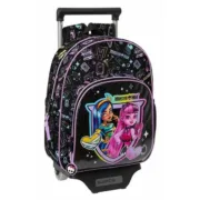Mochila Escolar com Rodas Monster High Preto 28 x 34 x 10 cm Jogos | Disfarces - nacloset