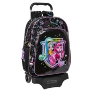 Mochila Escolar com Rodas Monster High Preto 33 x 42 x 14 cm Jogos | Disfarces - nacloset