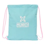 Saco Mochila com Cordas Munich Heaven Azul celeste 35 x 40 x 1 cm Jogos | Disfarces - nacloset