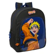 Mochila Escolar Naruto Ninja Azul Preto 32 x 38 x 12 cm Jogos | Disfarces - nacloset