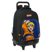 Mochila Escolar com Rodas Naruto Ninja Azul Preto 33 x 45 x 22 cm Jogos | Disfarces - nacloset