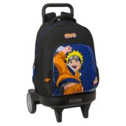 Mochila Escolar com Rodas Naruto Ninja Azul Preto 33 x 45 x 22 cm Jogos | Disfarces - nacloset