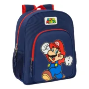 Mochila Escolar Super Mario World Azul Marinho 32 x 38 x 12 cm Jogos | Disfarces - nacloset