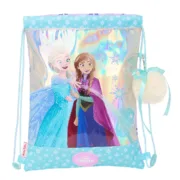 Saco Mochila com Cordas Frozen Cool days Violeta Azul celeste 26 x 34 x 1 cm Jogos | Disfarces - nacloset