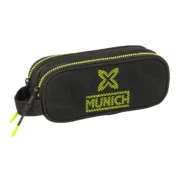 Estojo Duplo Munich Beat Preto 21 x 8 x 6 cm Estojo 2 Divisórias - nacloset