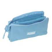 Estojo Triplo Munich Basic Azul 22 x 12 x 3 cm Estojo 3 Compartimentos - nacloset 2