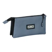 Estojo Triplo Munich Basic Cinzento 22 x 12 x 3 cm Estojo 3 Compartimentos - nacloset