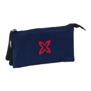 Estojo Triplo Munich Basic Azul Marinho 22 x 12 x 3 cm Estojo 3 Compartimentos - nacloset 2