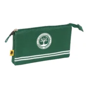 Estojo Triplo Kings League Troncos Verde-escuro 22 x 12 x 3 cm Estojo 3 Compartimentos - nacloset