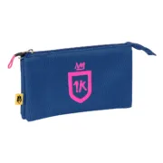 Estojo Triplo Kings League 1k Azul 22 x 12 x 3 cm Estojo 3 Compartimentos - nacloset