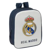 Mochila Infantil Real Madrid C.F. Branco Azul Marinho 22 x 27 x 10 cm Jogos | Disfarces - nacloset