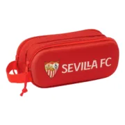 Estojo Duplo Sevilla Fútbol Club Vermelho 21 x 8 x 6 cm 3D Estojo 2 Divisórias - nacloset