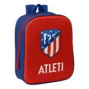 Mochila Escolar Atlético Madrid Vermelho 22 x 27 x 10 cm 3D Jogos | Disfarces - nacloset