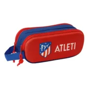 Estojo Duplo Atlético Madrid Vermelho 21 x 8 x 6 cm 3D Estojo 2 Divisórias - nacloset