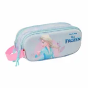 Estojo Duplo Frozen Lilás 21 x 8 x 6 cm 3D Estojo 2 Divisórias - nacloset