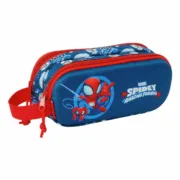 Estojo Duplo Spider-Man Vermelho Azul Marinho 21 x 8 x 6 cm 3D Estojos - nacloset
