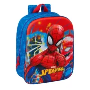 Mochila Escolar Spider-Man Vermelho Azul Marinho 22 x 27 x 10 cm 3D Jogos | Disfarces - nacloset