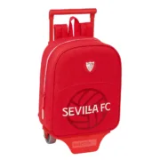 Mochila Escolar com Rodas Sevilla Fútbol Club Vermelho 22 x 27 x 10 cm Jogos | Disfarces - nacloset