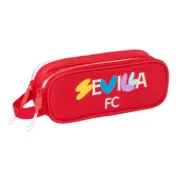 Estojo Duplo Sevilla Fútbol Club Vermelho 21 x 8 x 6 cm Estojo 2 Divisórias - nacloset
