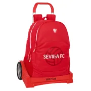 Mochila Escolar com Rodas Sevilla Fútbol Club Vermelho 32 x 44 x 16 cm Jogos | Disfarces - nacloset