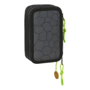 Estojo Triplo Teenage Mutant Ninja Turtles Preto Cinzento 12,5 x 19,5 x 5,5 cm 36 Peças Estojo 3 Compartimentos - nacloset 2