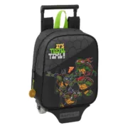 Mochila Escolar com Rodas Teenage Mutant Ninja Turtles Preto Cinzento 22 x 27 x 10 cm Jogos | Disfarces - nacloset