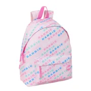 Mochila Escolar Barbie Logomania Rosa Claro 33 x 42 x 15 cm Jogos | Disfarces - nacloset