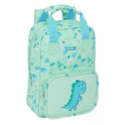 Mochila Infantil Safta Dino Verde 20 x 28 x 8 cm Jogos | Disfarces - nacloset