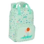 Mochila Infantil Safta Fiesta Verde 20 x 28 x 8 cm Jogos | Disfarces - nacloset