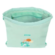 Saco Mochila com Cordas Safta Fiesta Verde 26 x 34 x 1 cm Jogos | Disfarces - nacloset 2