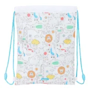 Saco Mochila com Cordas Safta Zoo Bege 26 x 34 x 1 cm Jogos | Disfarces - nacloset