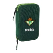 Estojo Duplo Real Betis Balompié Verde 12.5 x 19.5 x 4 cm 28 Peças Estojo 2 Divisórias - nacloset