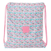 Saco Mochila com Cordas Moos Flores Multicolor 35 x 40 x 1 cm Jogos | Disfarces - nacloset