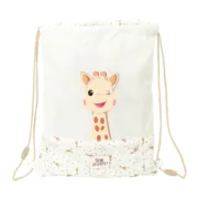Saco Mochila com Cordas Sophie la Girafe Bege 26 x 34 x 1 cm Jogos | Disfarces - nacloset