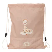 Saco Mochila com Cordas Sophie la Girafe Bege 26 x 34 x 1 cm Jogos | Disfarces - nacloset
