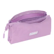 Estojo Triplo Munich Basic Lilás 22 x 12 x 3 cm Estojo 3 Compartimentos - nacloset 2